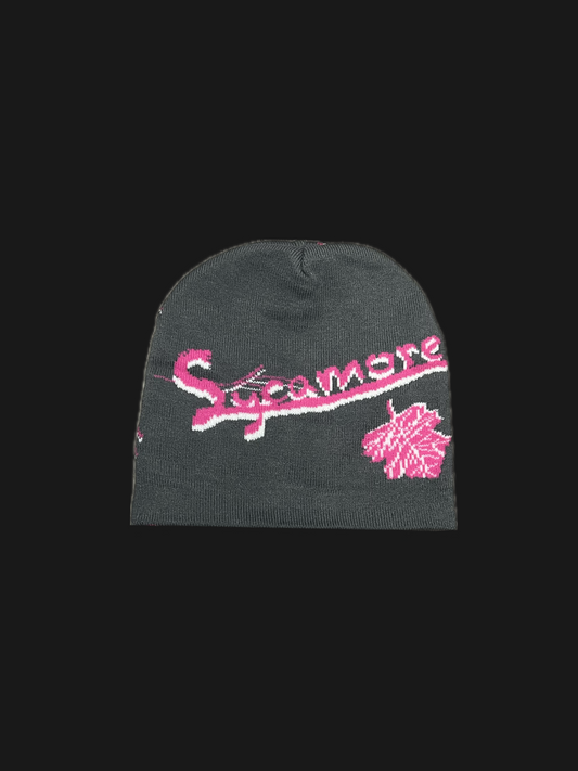 Family Tree Beanie - Electric Pink Grey